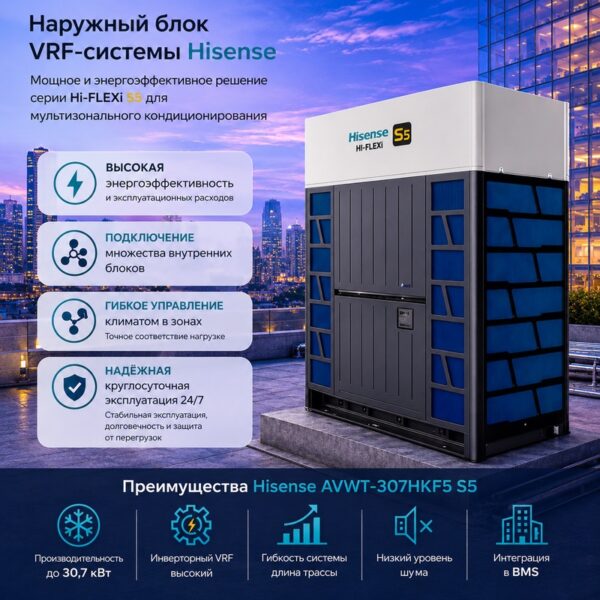 Hisense AVWT-307HKF5 — наружный блок VRF-системы Hi-FLEXi S5