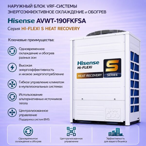 Hisense AVWT-190FKFSA — наружный блок VRF-системы с рекуперацией тепла