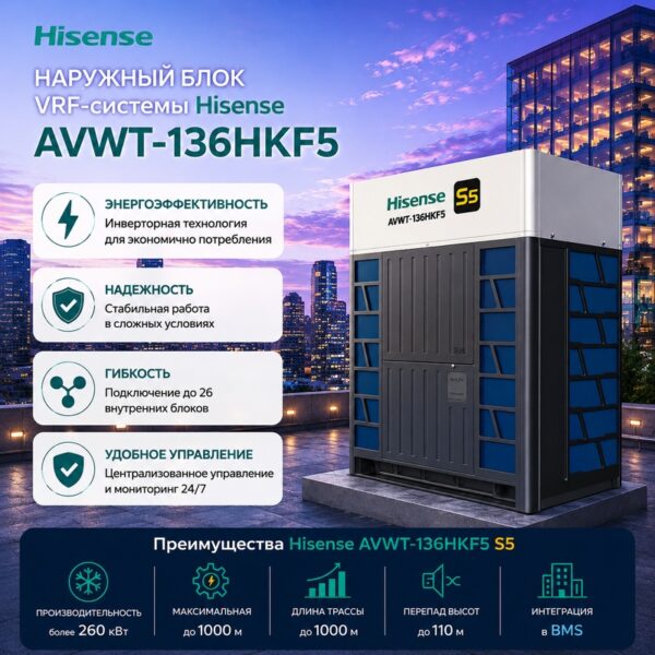 Hisense AVWT-136HKF5 — наружный блок VRF-системы серии S5