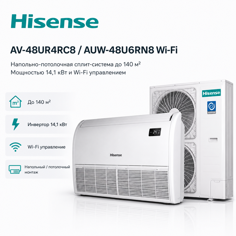 Hisense AUV-48UR4RC8/AUW-48U6RN8 WI-FI — изображение 5